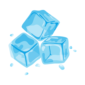 Icon PDP Flasche mit Eiswürfeln
