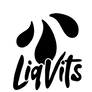 Das neue LiqVits Logo in Schwarz 1000x1000 auf transparentem Hintergrund