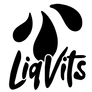 Das neue LiqVits Logo in Schwarz 1000x1000 auf transparentem Hintergrund