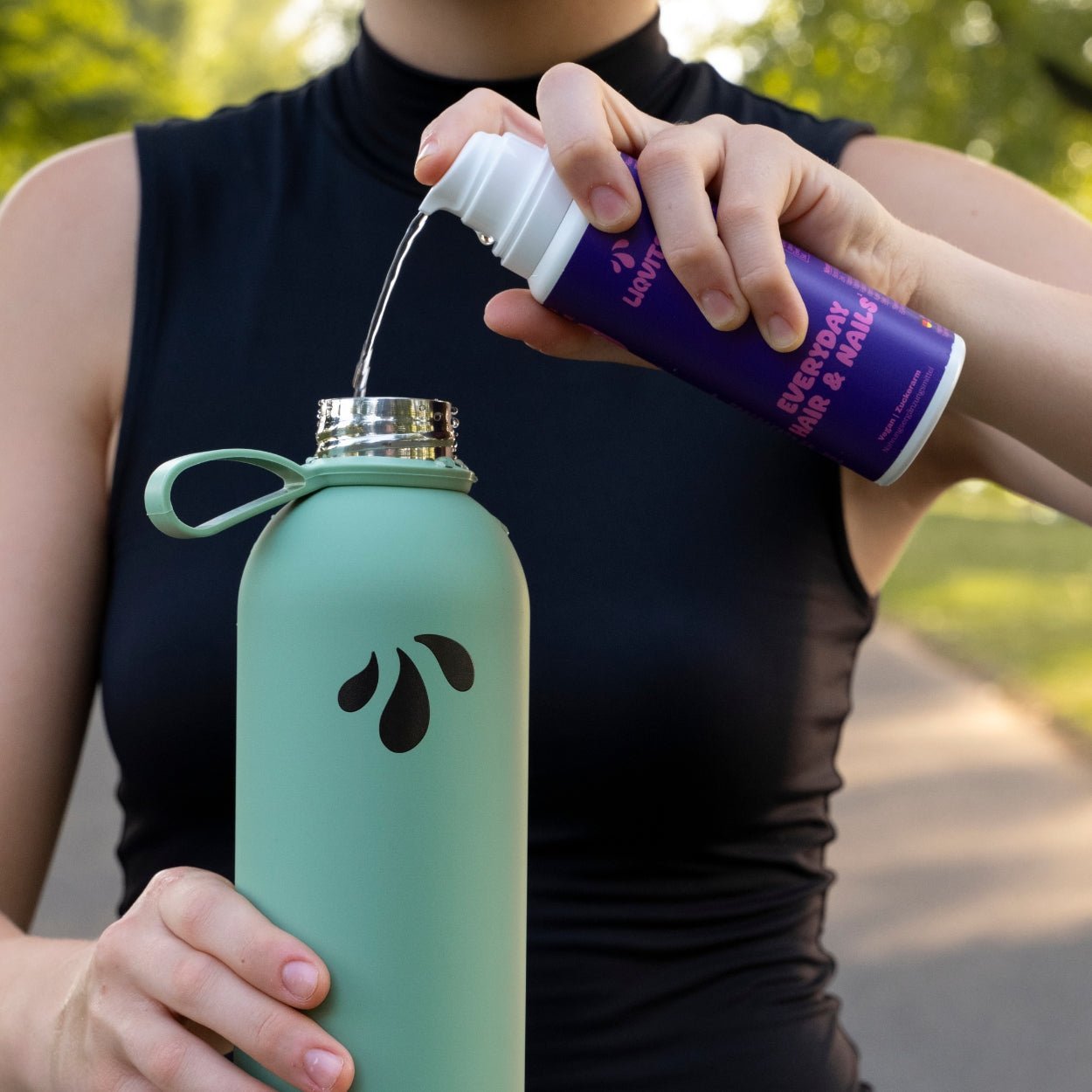 LiqVits LifeStlye Foto Nahrungsergänzung Sportflasche