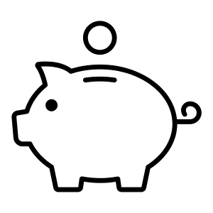 Icon Sparschwein da Liqvits faire Preise bietet
