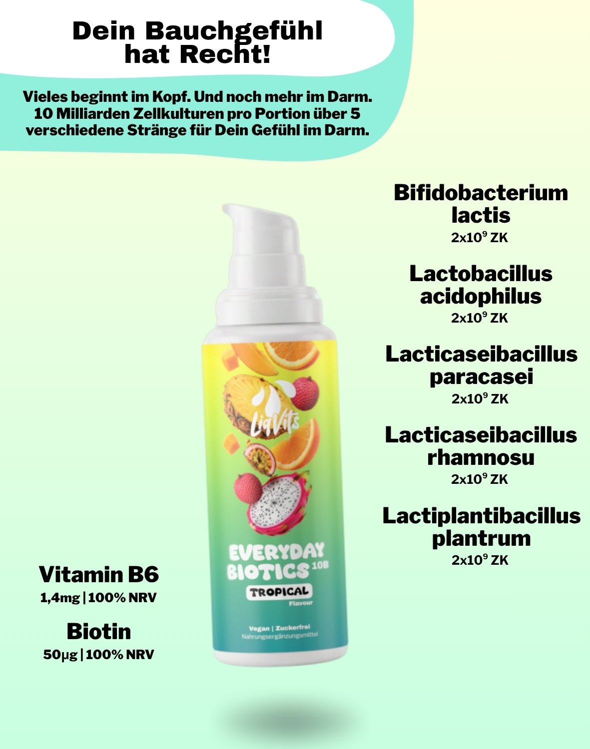 LiqVits-Everyday Biotics 10B - Tropical-Nahrungsergänzungsmittel-1502-