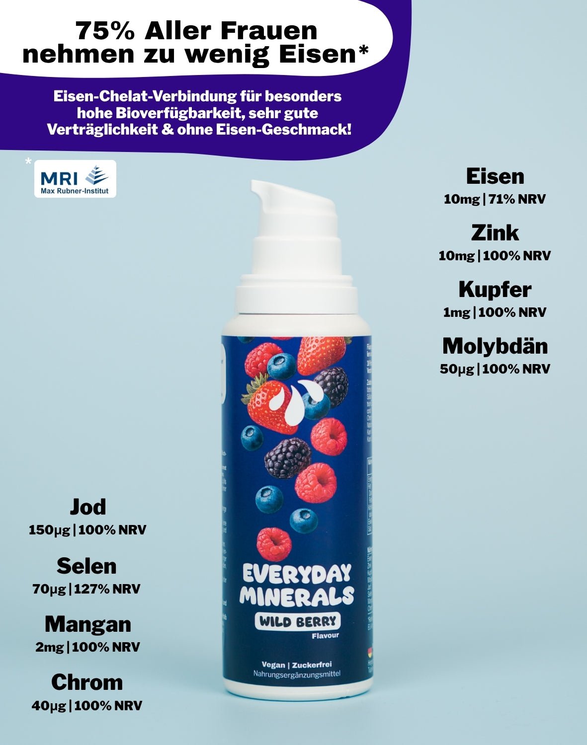 LiqVits - Everyday Minerals - Wild Berry - Nahrungsergänzungsmittel - 1202 - 
