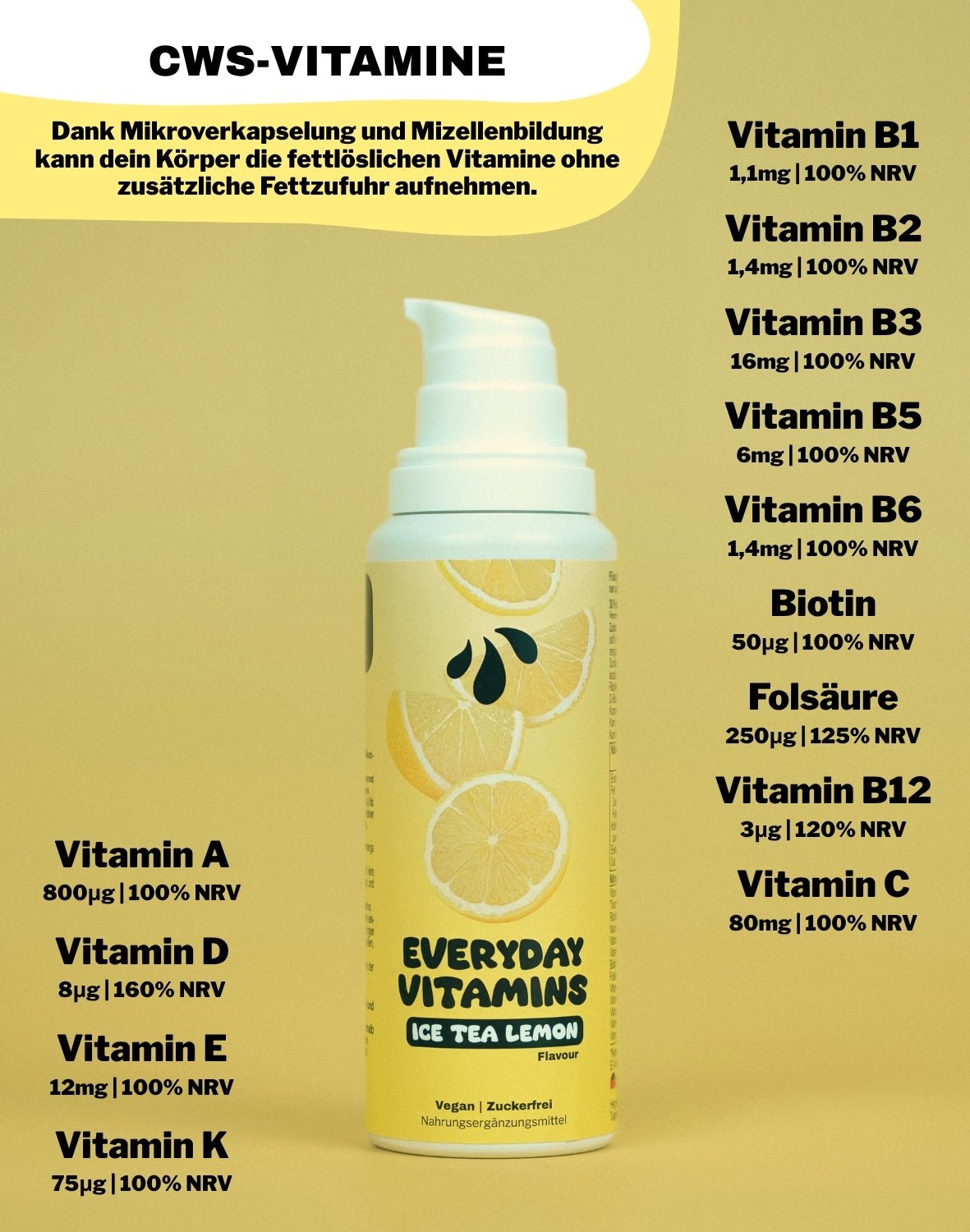 LiqVits - Everyday Vitamins - Ice Tea Lemon - Nahrungsergänzungsmittel - 1102 - 