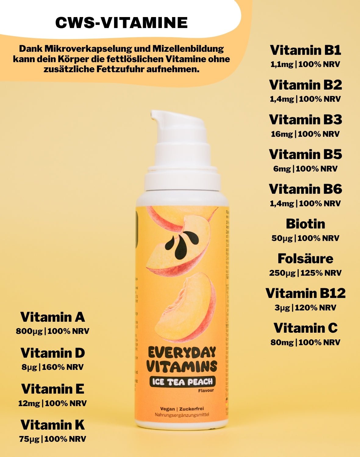 LiqVits - Everyday Vitamins - Ice Tea Peach - Nahrungsergänzungsmittel - 1103 - 