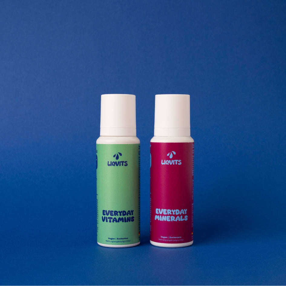 LiqVits Bundle Produktbild All In Healthy mit allen 13 Vitaminen und 8 Spurenelementen hochdosiertem Eisen  Nahrungsergänzungsmittel