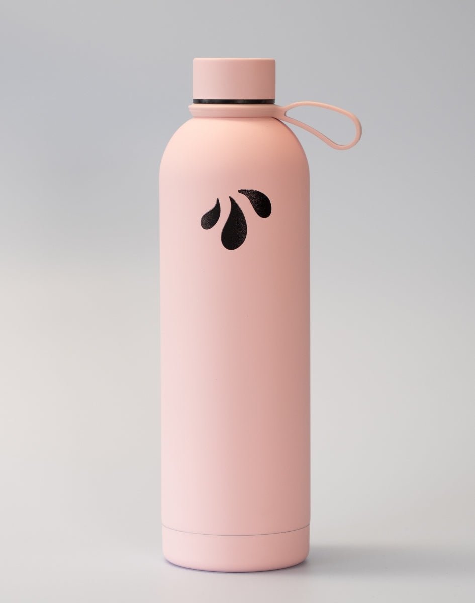 LiqVits Flasche Rosa Sportflasche Reiseflasche kalt warm isoliert mit 750ml Volumen