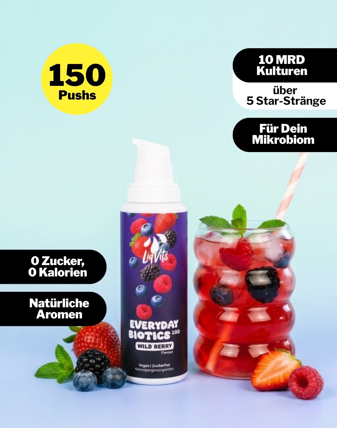 LiqVits-Everyday Biotics 10B - Wild Berry-Nahrungsergänzungsmittel-1501-