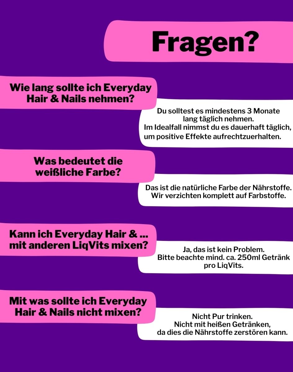 LiqVits FAQ und How To wie ich LiqVits Nahrungsergänzung verwende