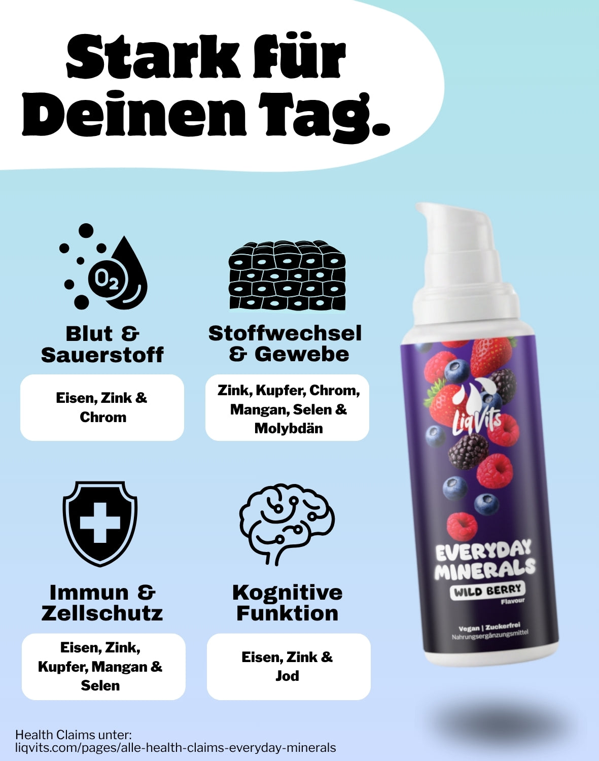 LiqVits Everyday Minerals - Vorteile und Nutzen - Wild Berry