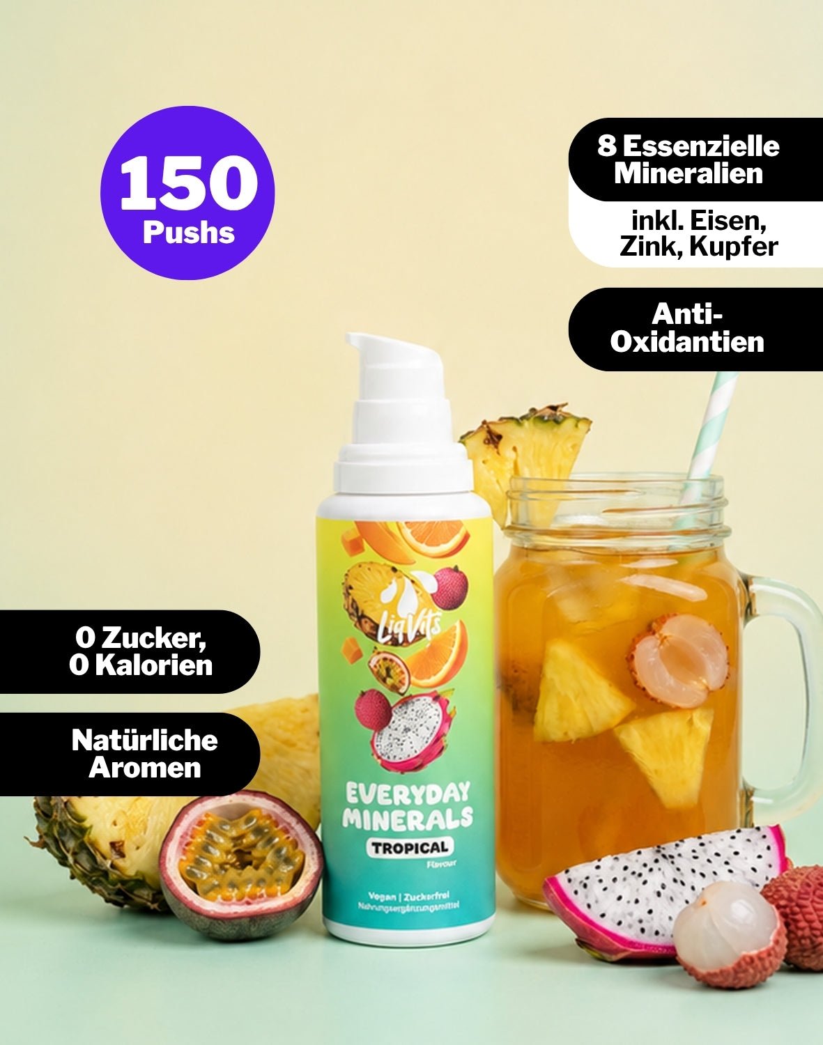 LiqVits-Everyday Minerals - Tropical-Nahrungsergänzungsmittel-1203-