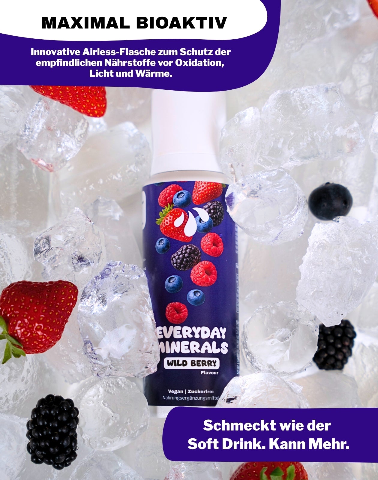 LiqVits-Everyday Minerals - Wild Berry-Nahrungsergänzungsmittel-1202-Flasche Bioaktivität
