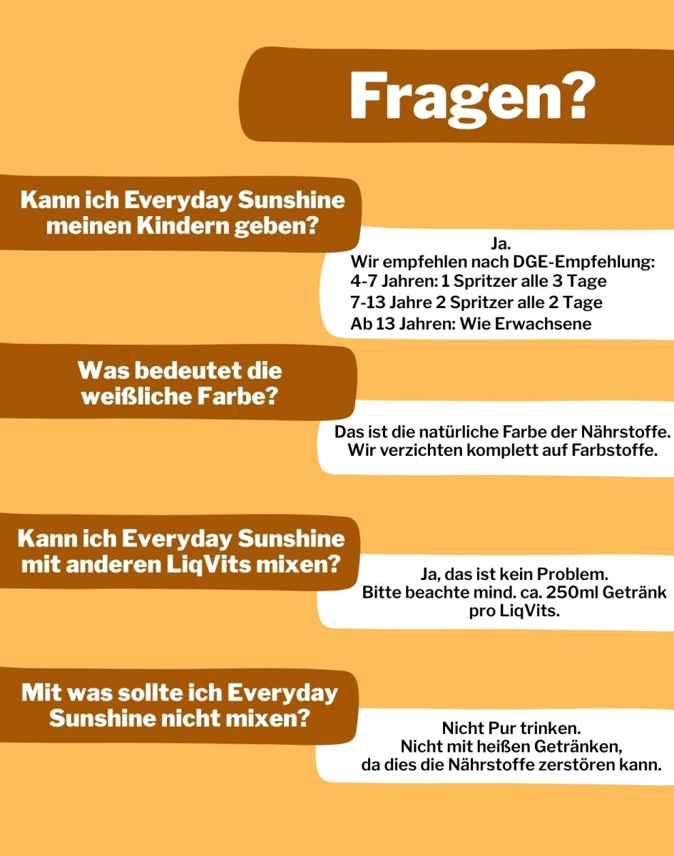 LiqVits FAQ und How To wie ich LiqVits Nahrungsergänzung verwende