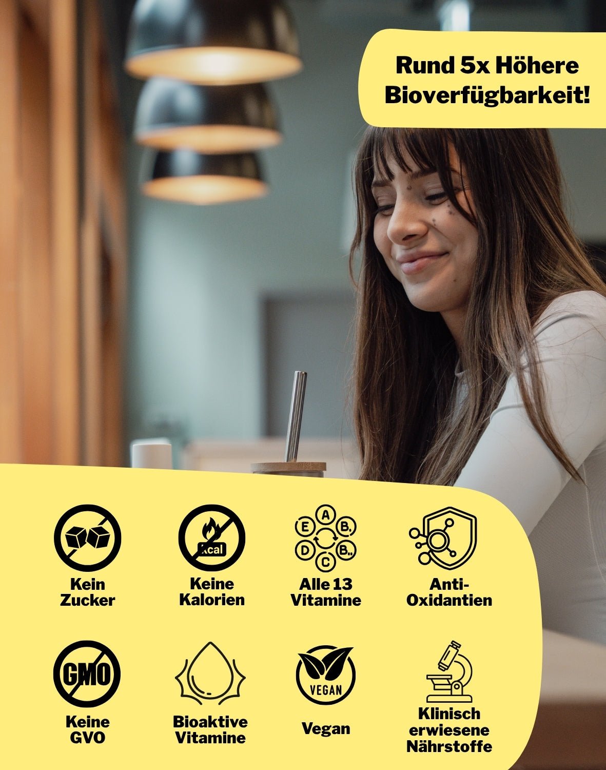 LiqVits - Everyday Vitamins - Ice Tea Lemon - Nahrungsergänzungsmittel - Vorteile ohne Zucker ohne Kalorien Vegan