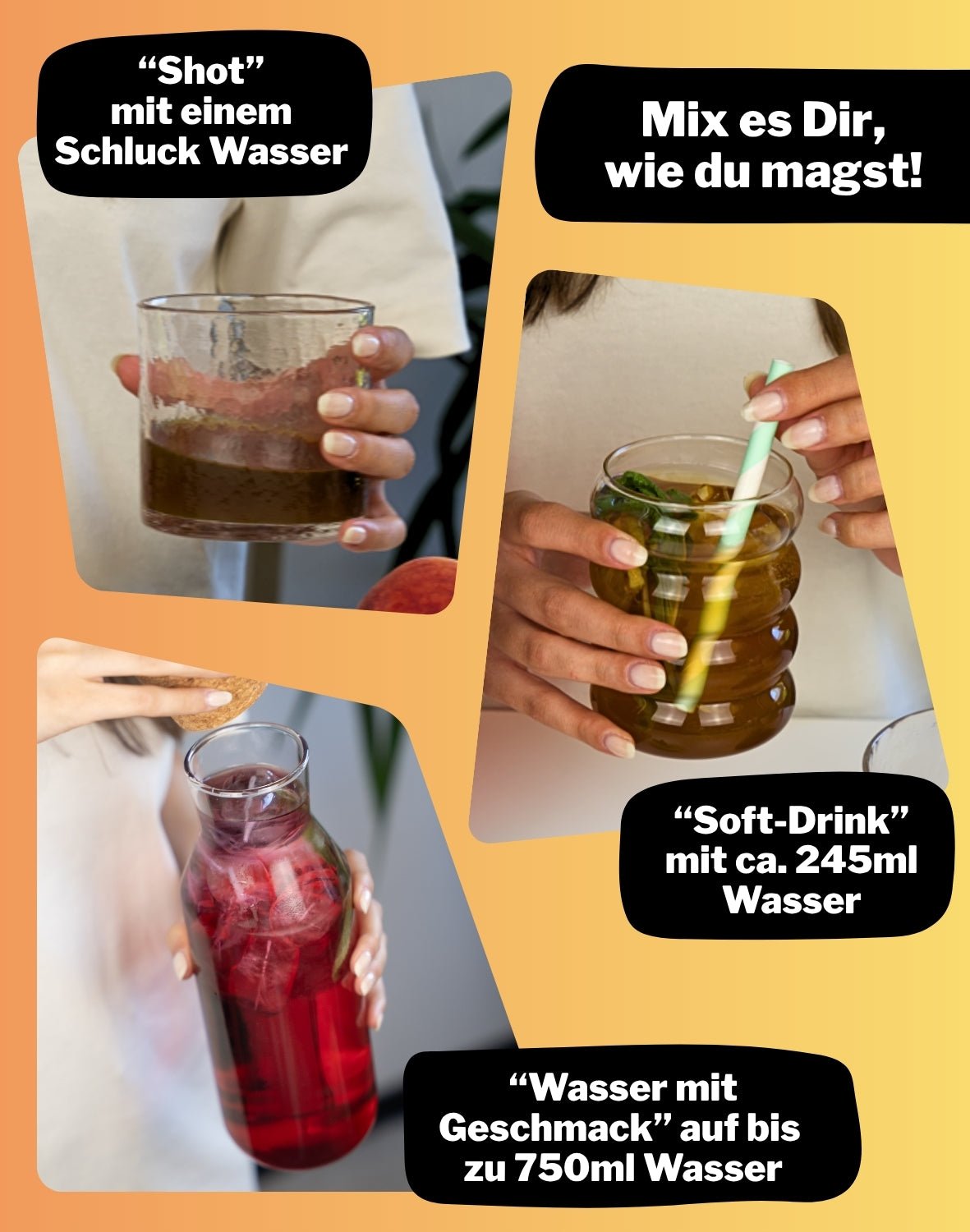 LiqVits - Everyday Vitamins - Ice Tea Peach - Nahrungsergänzungsmittel - Mix With