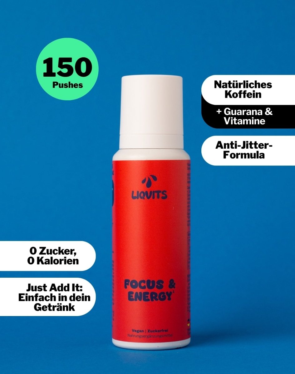 LiqVits Focus & Energy mit natürlichem Koffein & Guarana