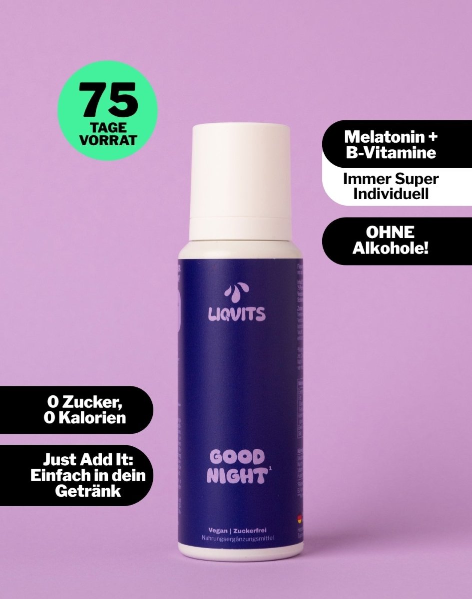 LiqVits Good Night mit Melatonin, ohne Alkohole