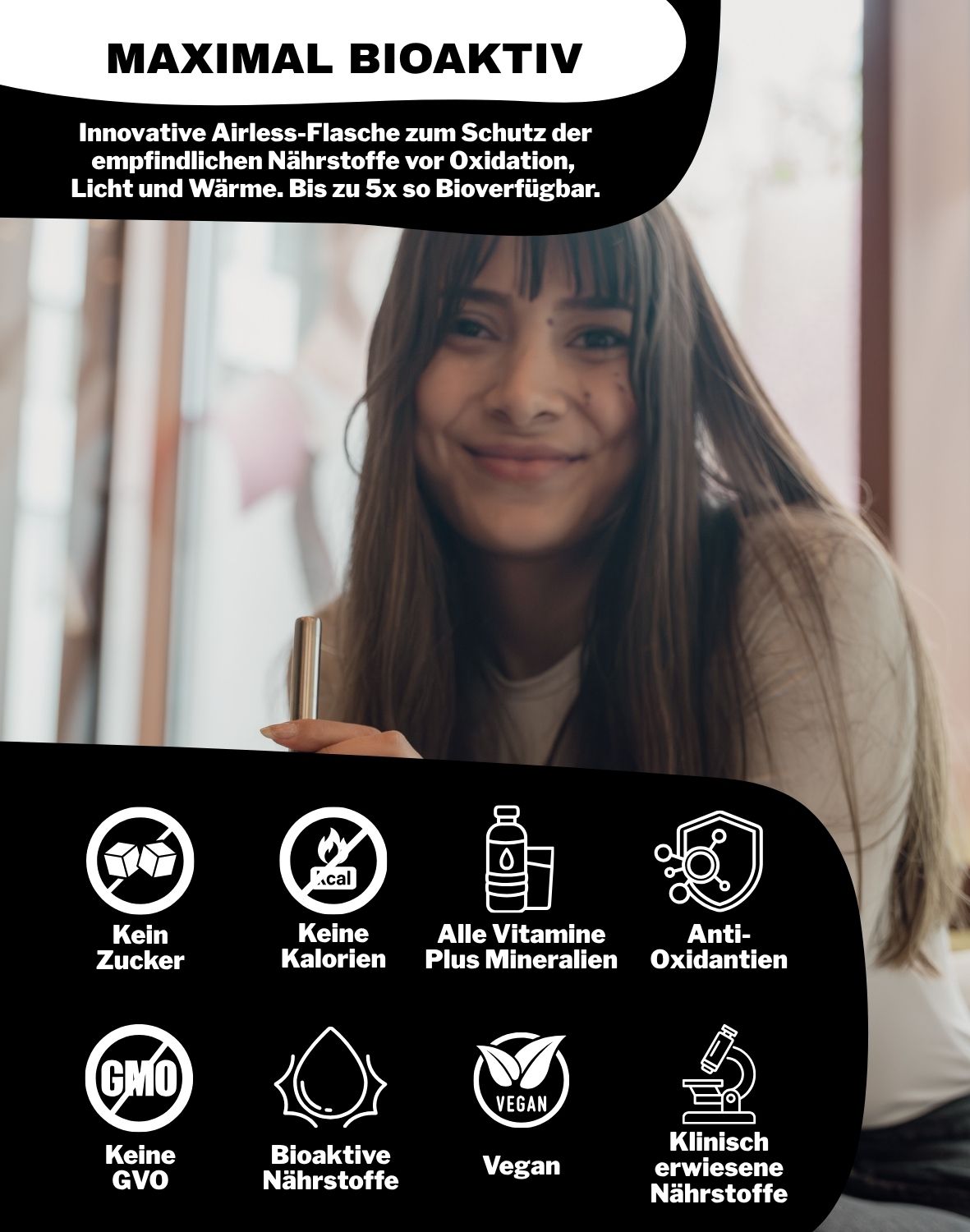 LiqVits fluessige Nahrungsergaenzungsmittel Everyday Starter Set Be Healthy-Alle 13 Vitamine 100% NRV-8 Spurenelemente inkl. Eisen Zink Kupfer-Vorteile Ohne Zucker Ohne Kalorien Ohne künstliche Aromen Bioaktiv