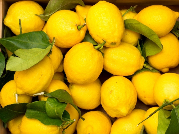 LiqVits Nahrungsergänzungsmittel Vitamin C Abbildung natürliche Zitronen in Kistte