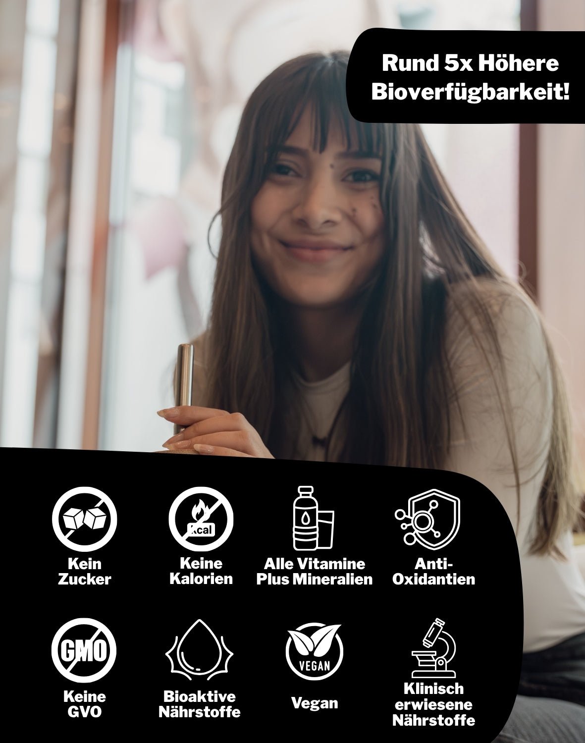 LiqVits Nahrungsergaenzungsmittel mit Benefits - Kein Zucker, Keine Kalorien, Alle Vitamine, Anti-Oxidantien, Keine GVO, Bioaktive Nährstoffe, Vegan und klinisch erwiesene Nährstoffe