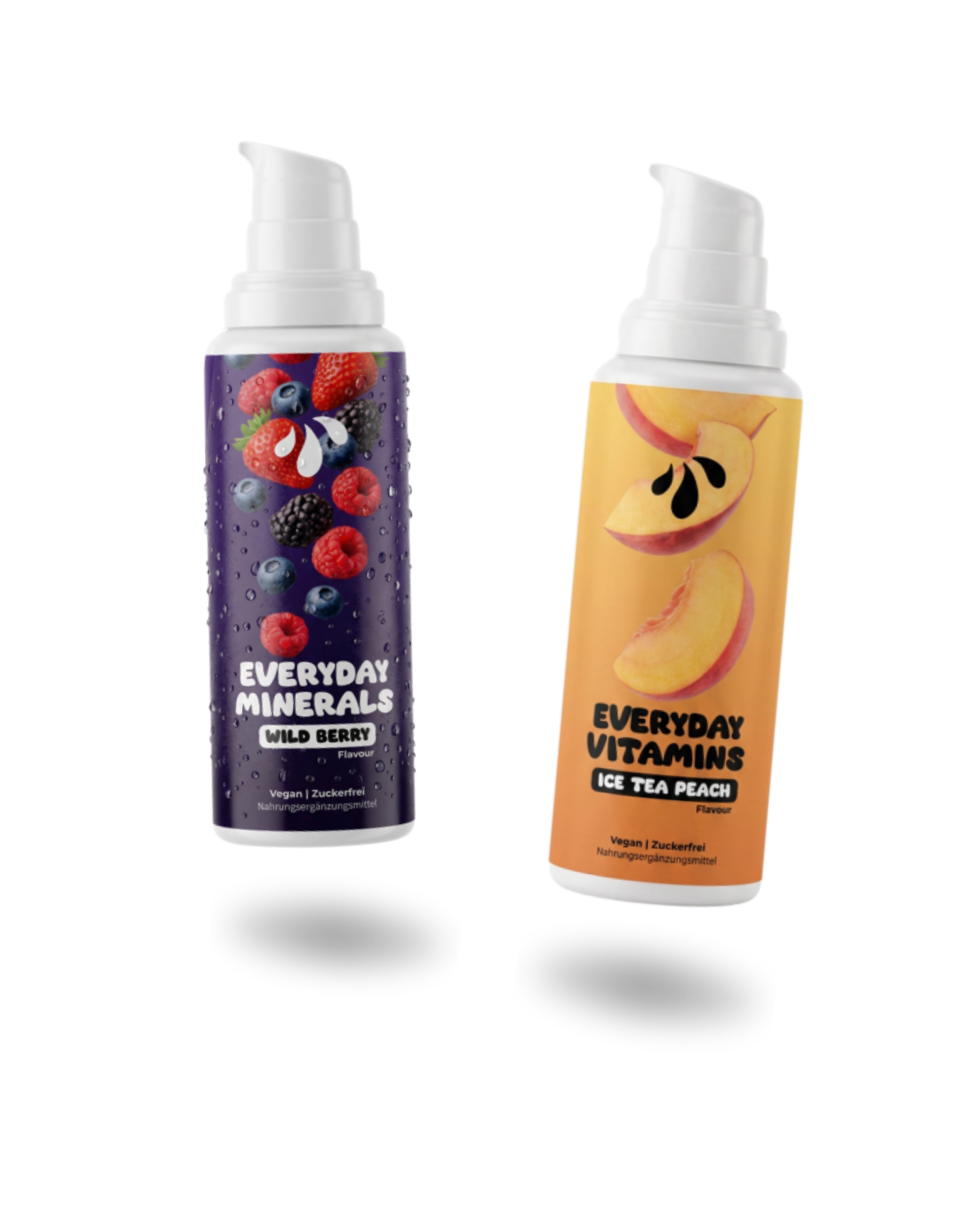 LiqVits Everyday Minerals und Everyday Vitamins in Wild Berry und ice Tea Peach Geschmack mit 100% Tagesbedarf an Vitaminen