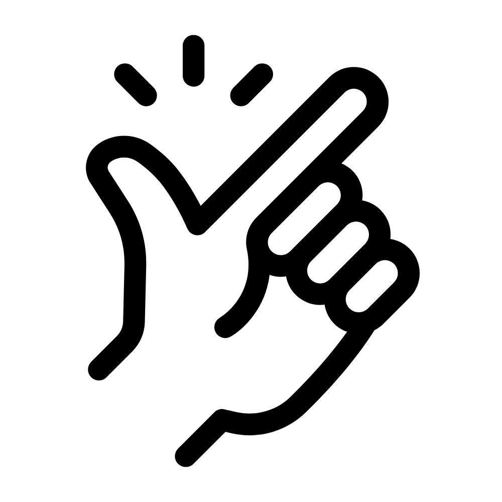 Logo Fingerschnipp für einfach Anwendung