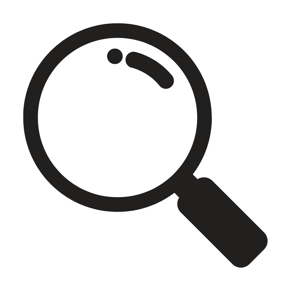 Logo - Lupe, mit allem drin
